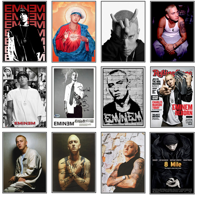 Eminem Posters 8 Mile Poster Hip Hop Rapper Singer Eminem Poster