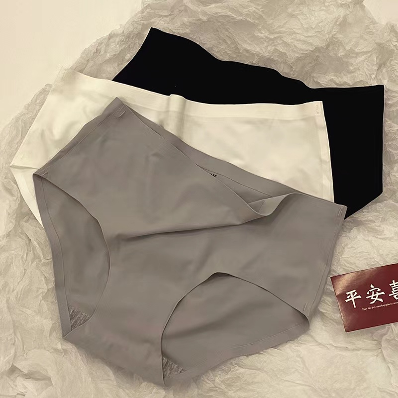 3PCS High Quality Women Ice Silk Seamless Sexy Lingerie Panty Underwear