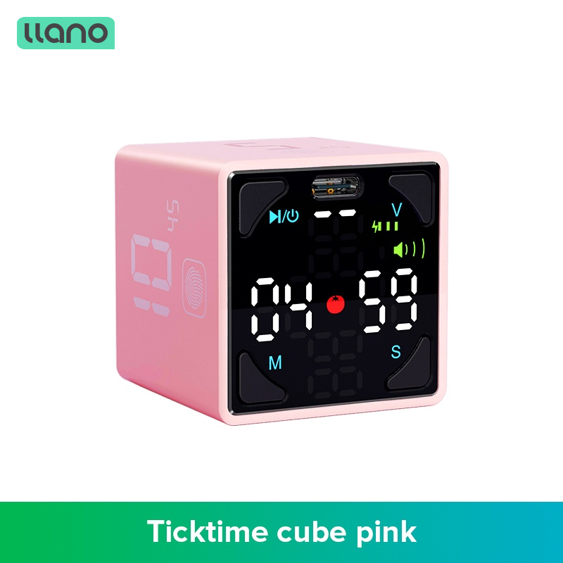 Ticktime Cube Pomodoro Timer Magnetic Productivity Timer Mute