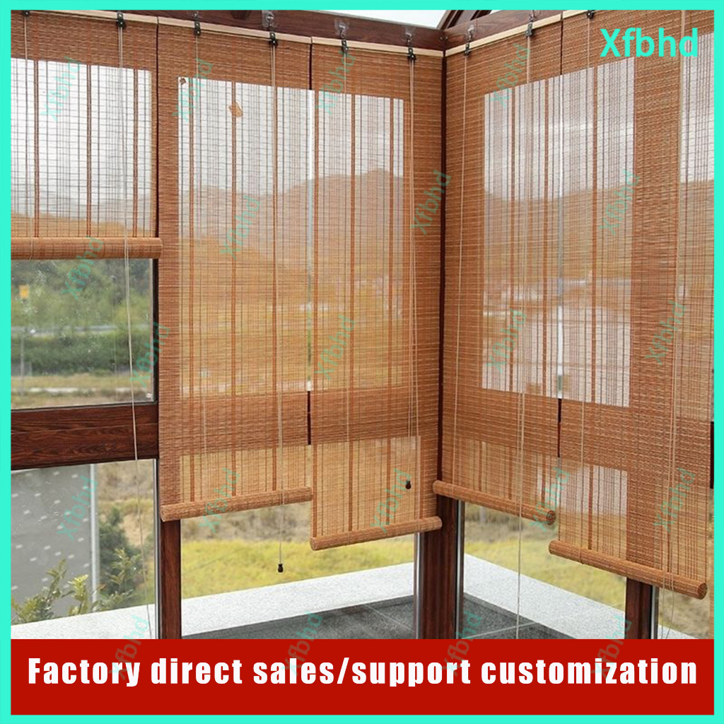 Customizable Bamboo Curtain Shutter Door Curtain Sun Proof Bamboo