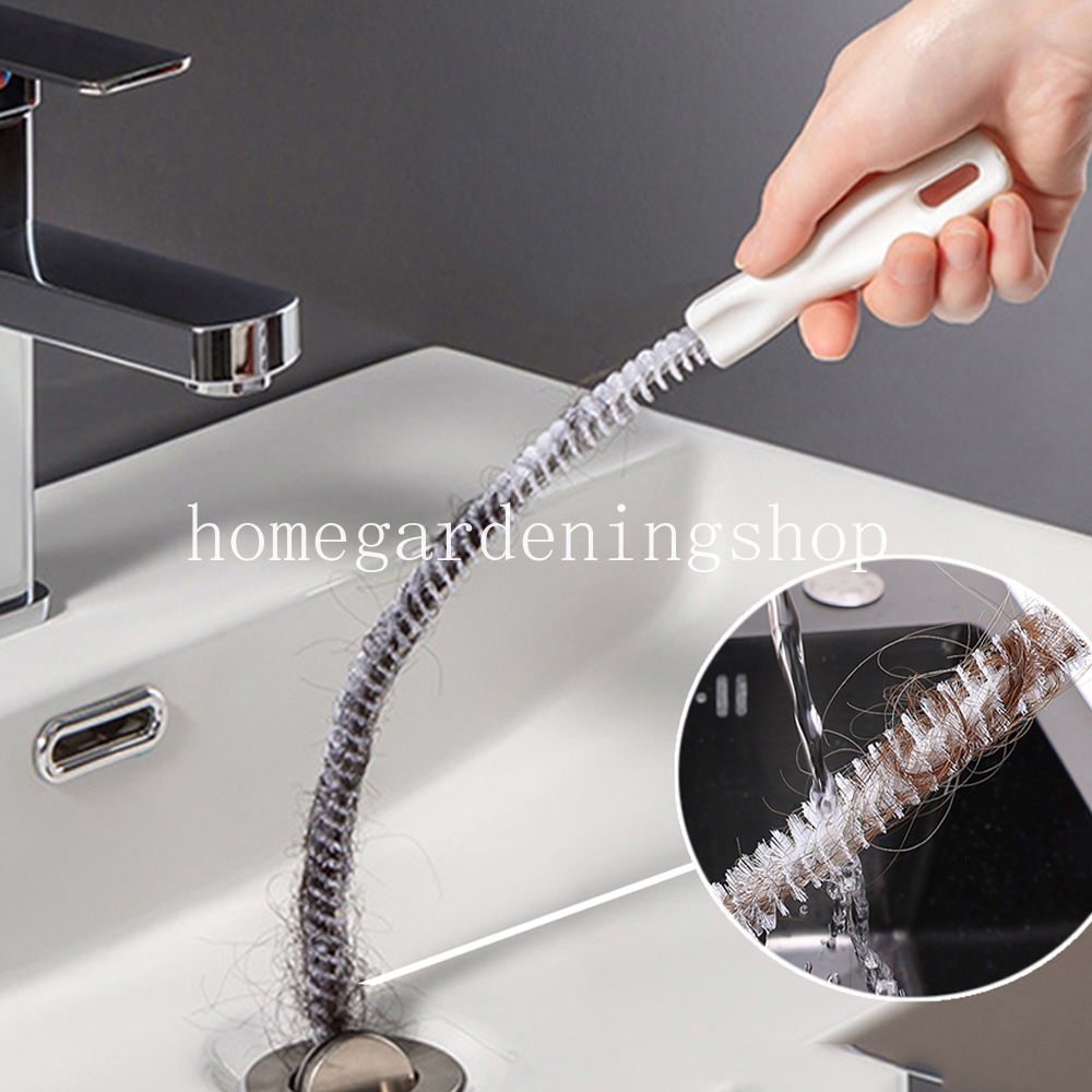 45 60cm Pipe Dredging Bathroom Hair Sewer Sink Cleaning Brush Drain