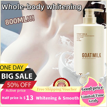 Whitening Body Wash Goat Milk Shower Gel Ml Niacinamide Whole Body