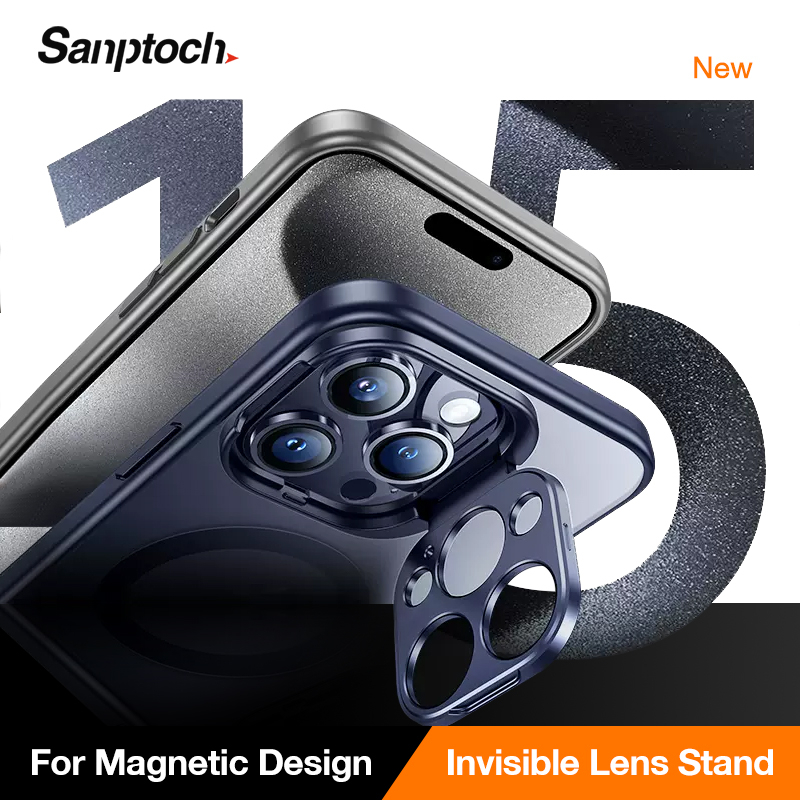 Sanptoch Invisible Camera Stand Phone Case Compatible With Magnetic For