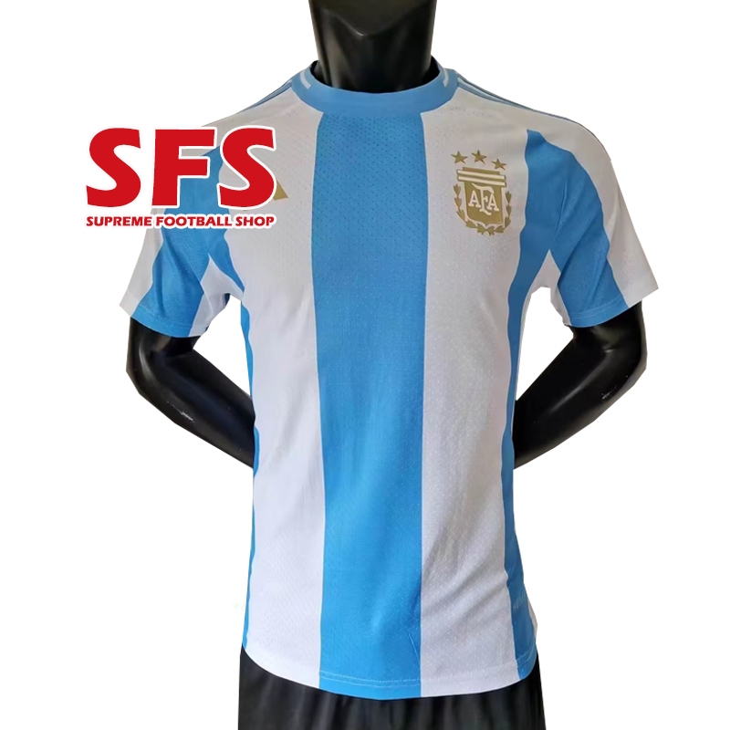 Sfs Top Quilty Player Version Argentina Jersey Stars Men Home