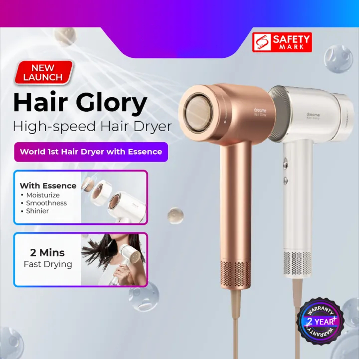 Dreame Hair Glory Hair Dryer High Speed 2 Mins Fast Drying 300