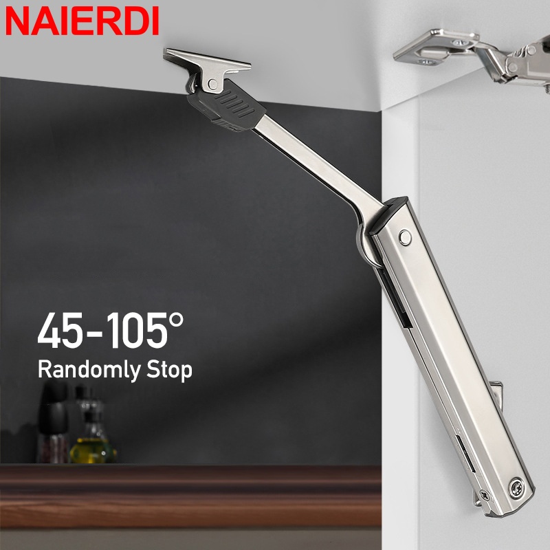 NAIERDI Heavy Duty Hydraulic Cabinet Hinge Randomly Stop Soft Closing