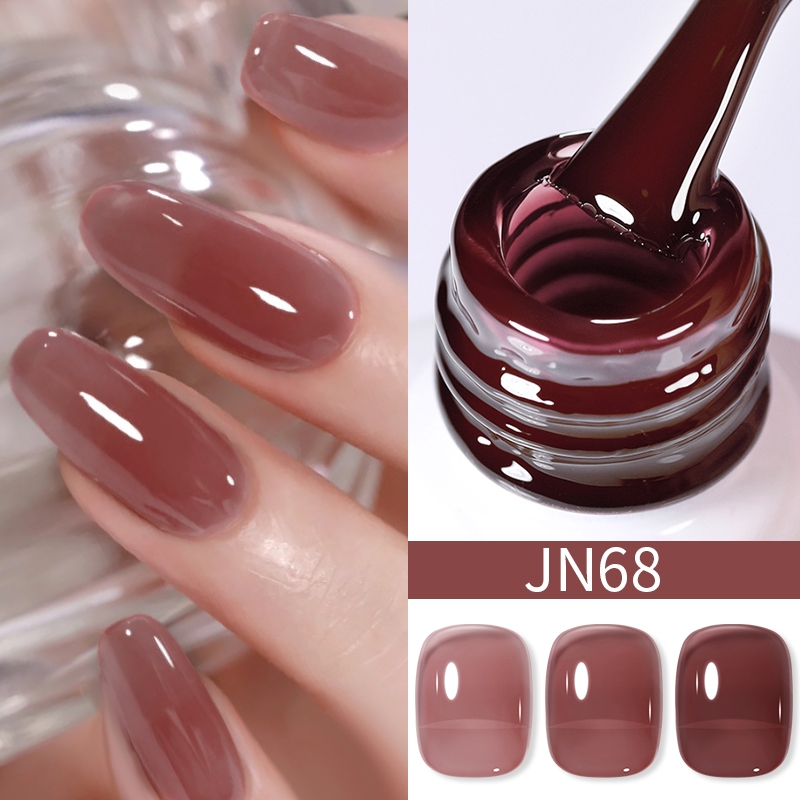 BORN PRETTY 10ml Jelly Nude Gel Nail Polish Semi Permanant Gel Varnish