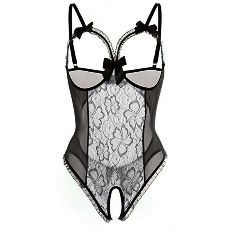 Erotic Lace Lingerie For Women Sexy Underwear Porn Babydoll Dress Open