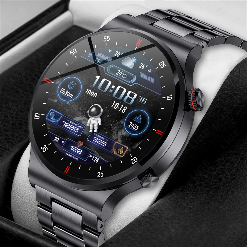 Lige Ecg Ppg Smart Watch Men Ip Waterproof Bluetooth Call Smartwatch