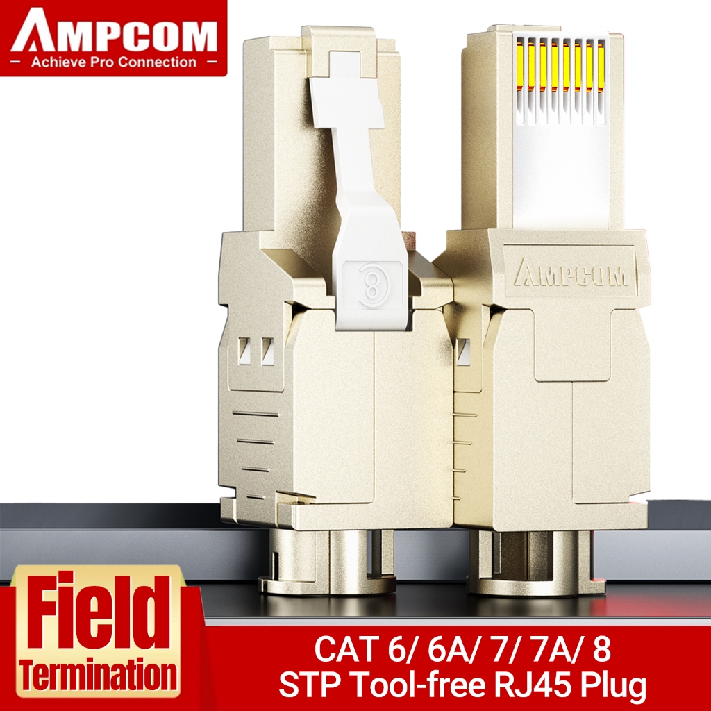 Ampcom Rj Connectors Modular Plug Cat Cat A Cat Cat A Cat Stp