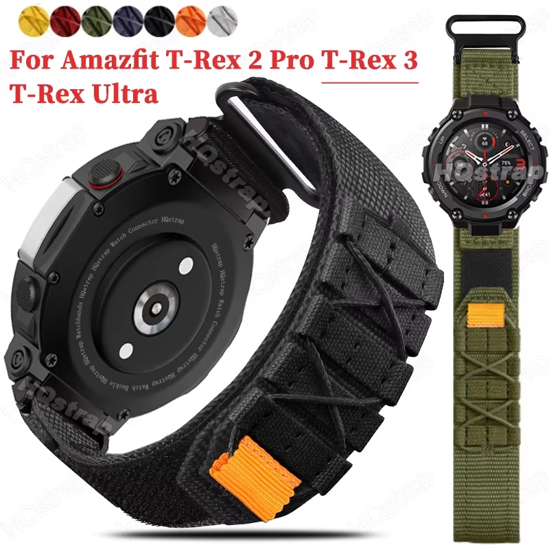 Colorful Sports Nylon Strap For Huami Amazfit T Rex Pro Bracelet For