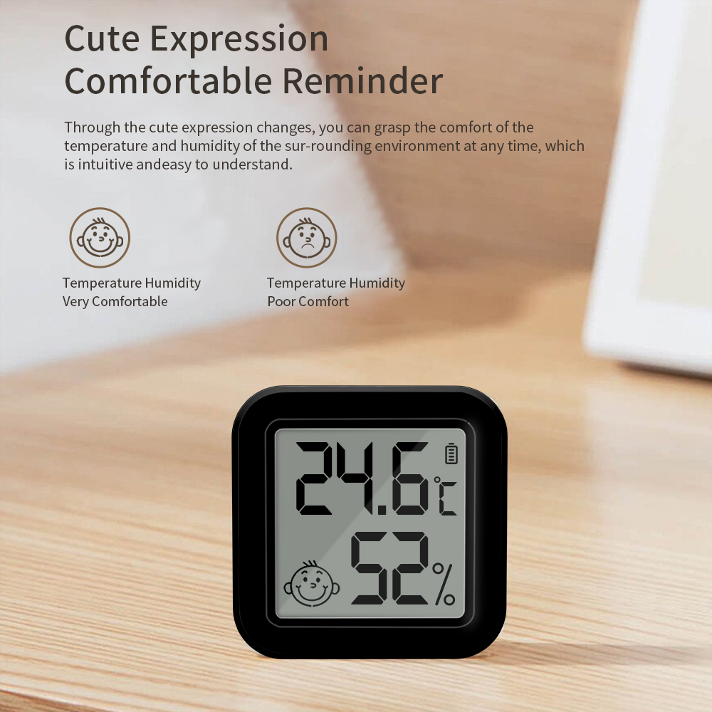 Onenuo Tuya Bluetooth Temperature Humidity Sensor Mini LCD Digital