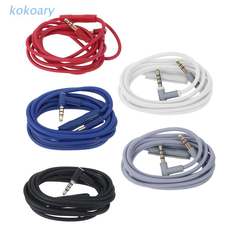 Kok Replacement Audio Cable Cord Wire With In Line Microphone And