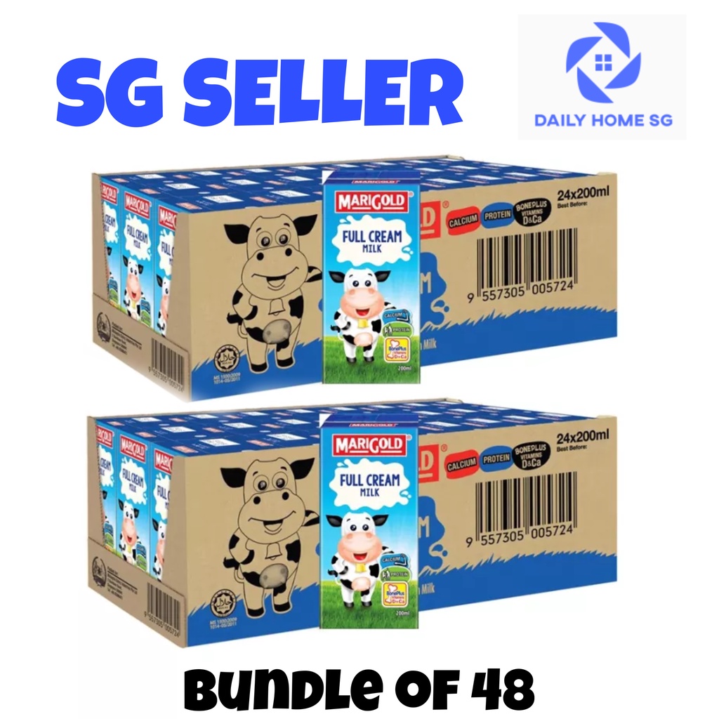 Bundle Of Marigold Uht Full Cream Milk Ml Shopee Singapore