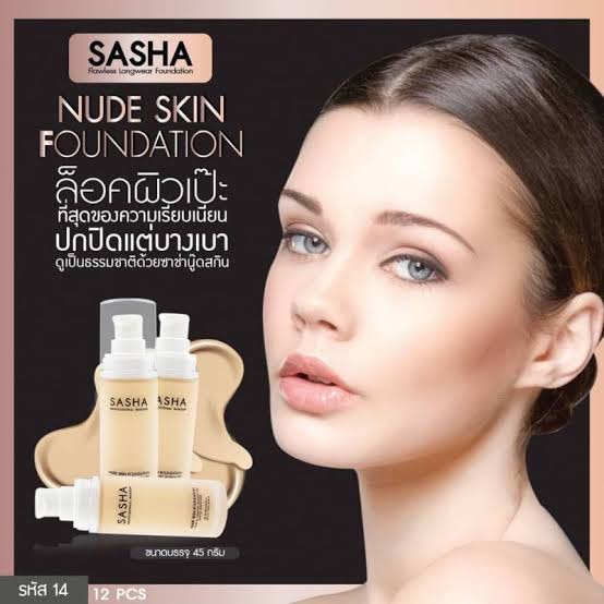 SASHA NUDE SKIN FOUNDATION Locks The Perfectly The Ultimate Smoothness