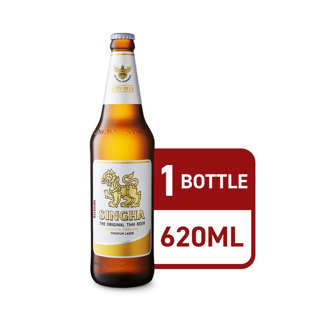 Singha Premium Lager Beer Bottle Ml Thailand Shopee Singapore