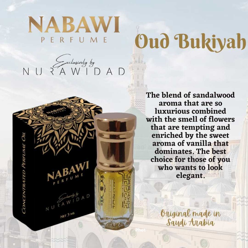 SG Stock Nabawi Perfume OUD BUKIYAH Roll On Concentrated Perfume