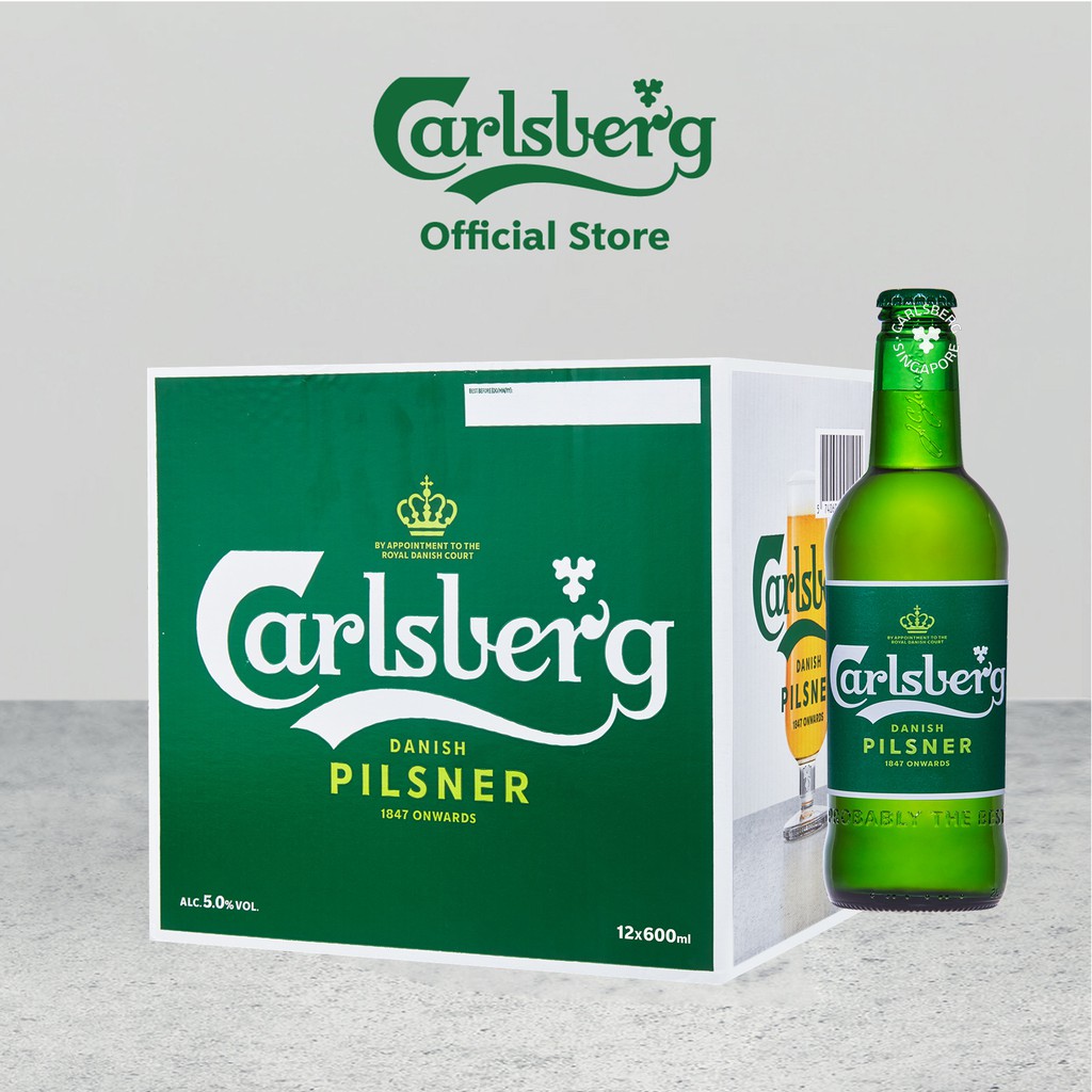 Carlsberg Danish Pilsner Beer Quart Ml Pack Of Shopee Singapore