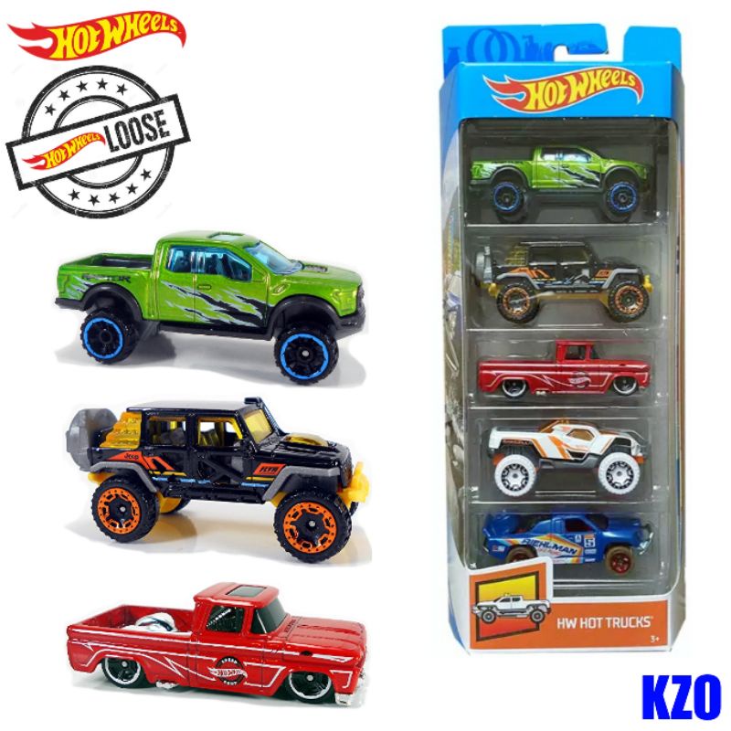 Hot Wheels HW Hot Truck Pack LOOSE Without BOX Good Ford Raptor Jeep Wrangler Chevy Pickup