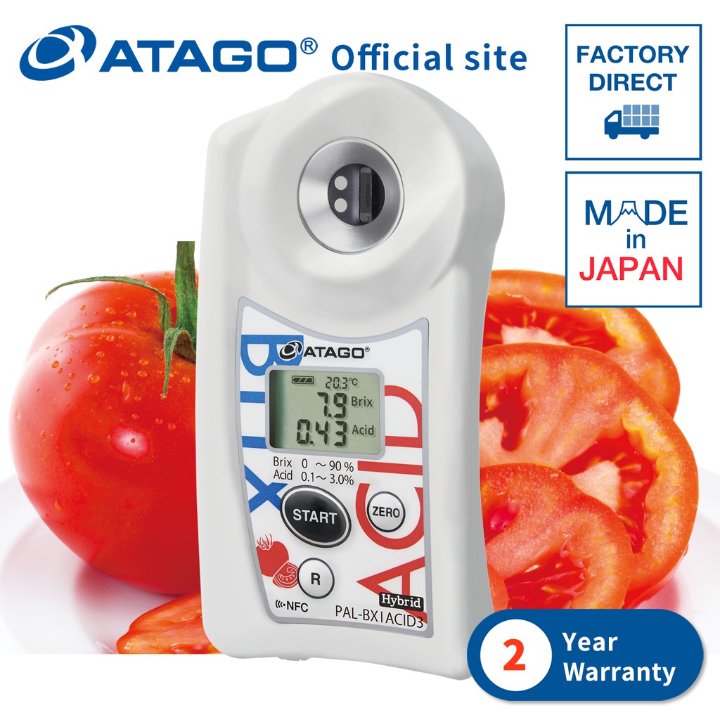 Atago Pocket Brix Acidity Meter Tomato Pal Bx Acid Master Kit