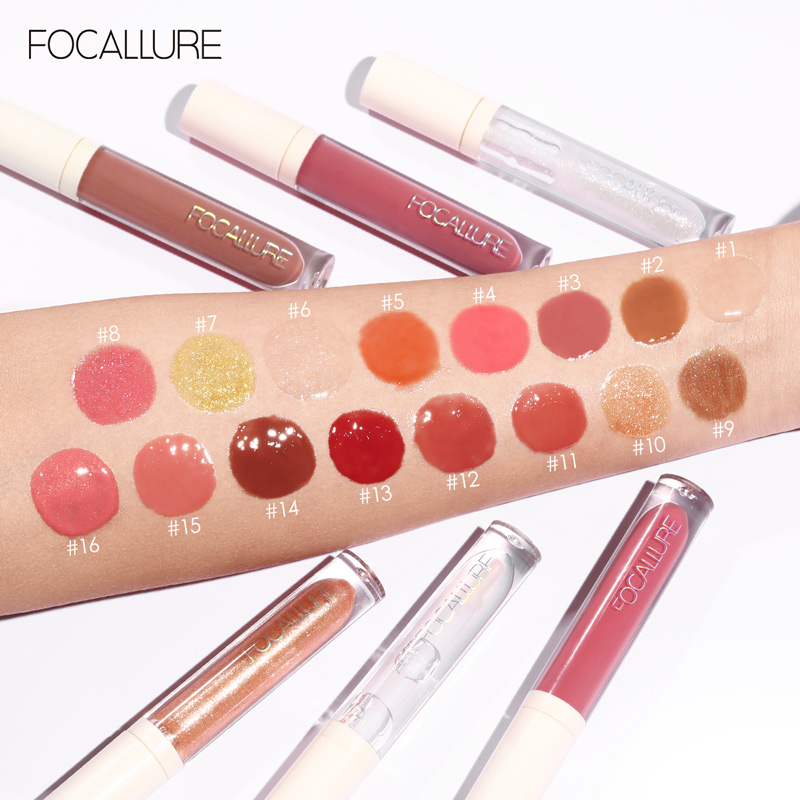 FOCALLURE PLUMP MAX High Shine Lip Gloss Shimmering Free Non Sticky