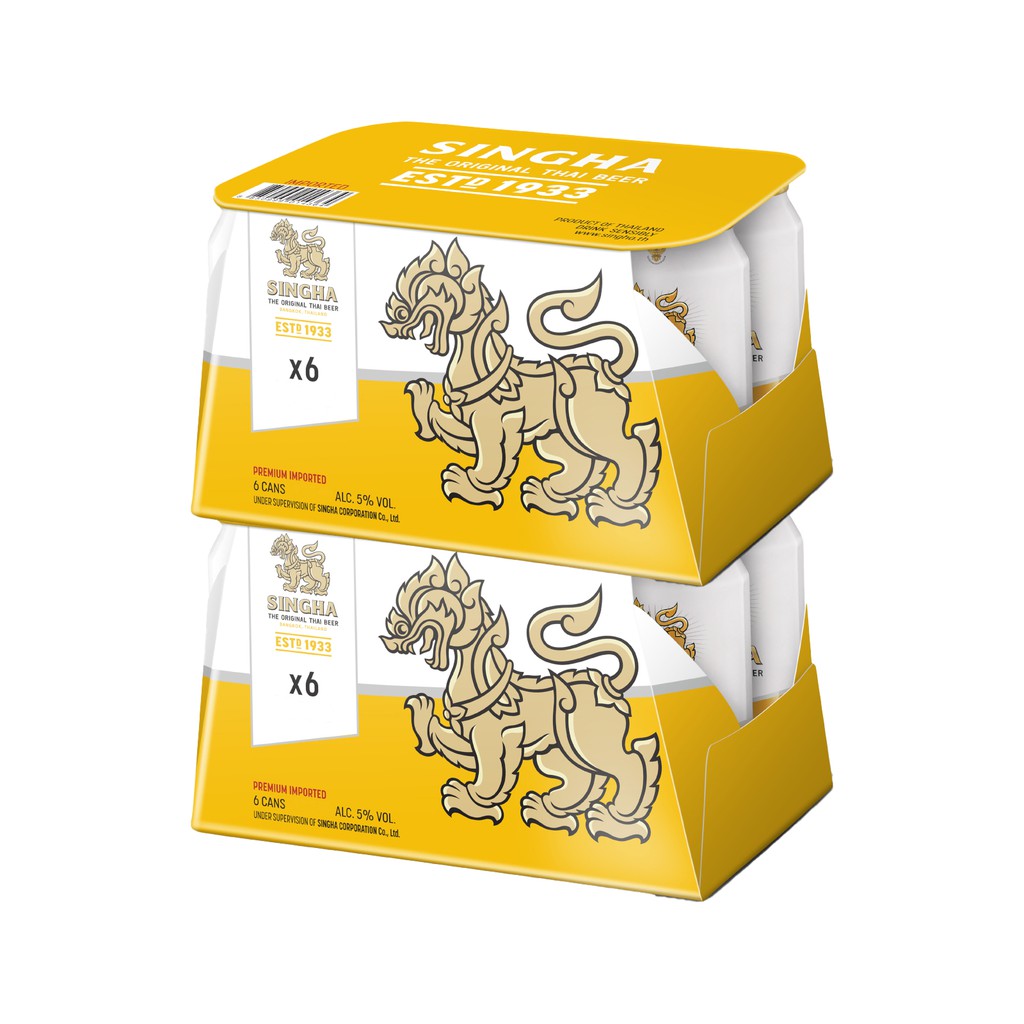 SINGHA Premium Lager Beer 320ml X 12 Cans Shopee Singapore