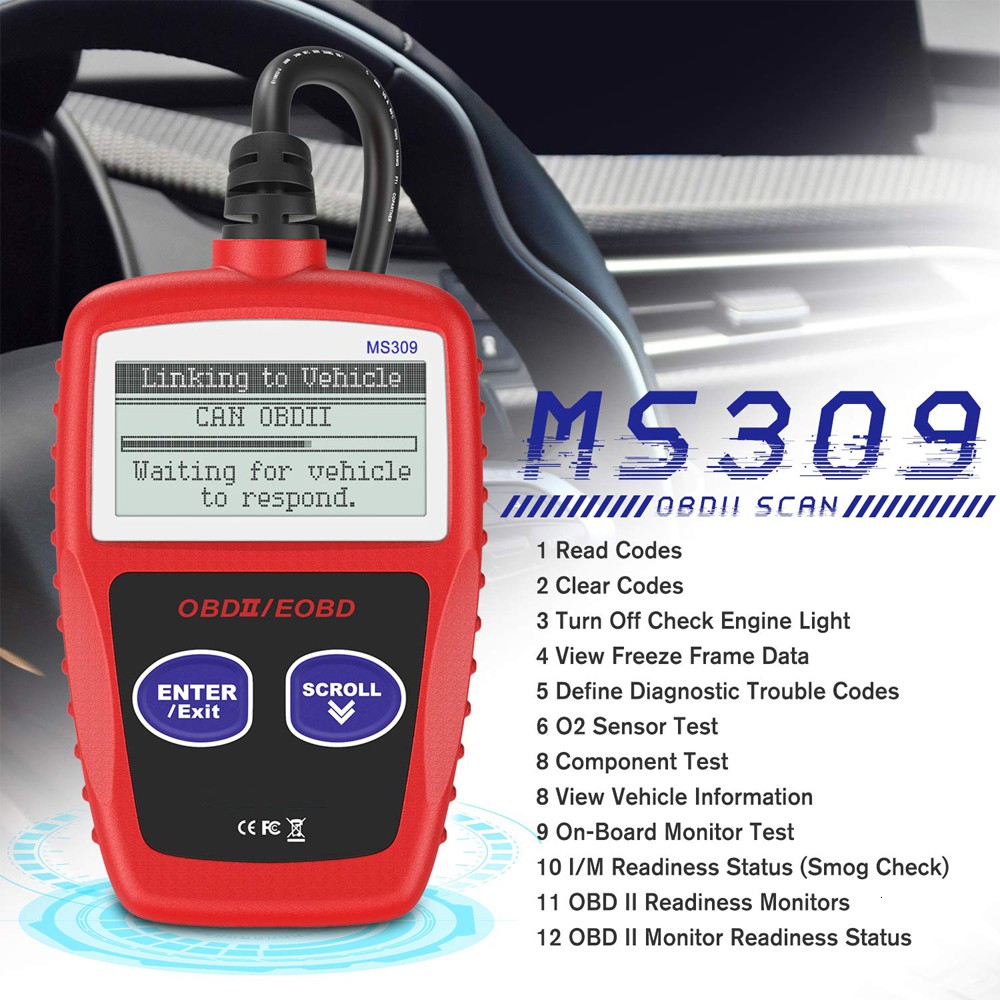 Ms309 CAN BUS OBD2 Reading Code EOBD OBD II Analysis Tool Autel MS 309