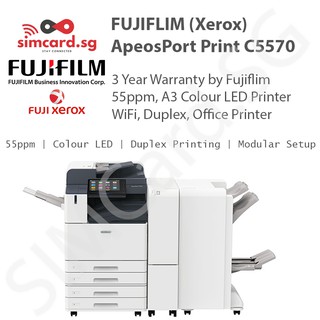 Fujiflim Fuji Xerox ApeosPort Print C5570 A3 Colour LED Printer 3