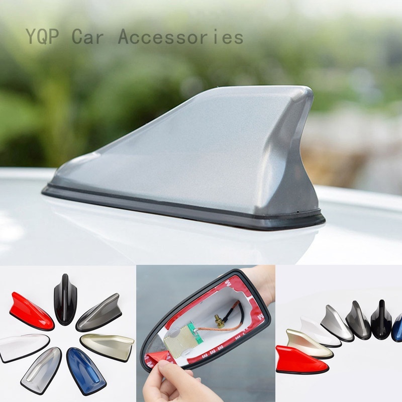 Yuanqipingju Ready Stock Car Radio Shark Fin Car Shark Antenna Radio Fm