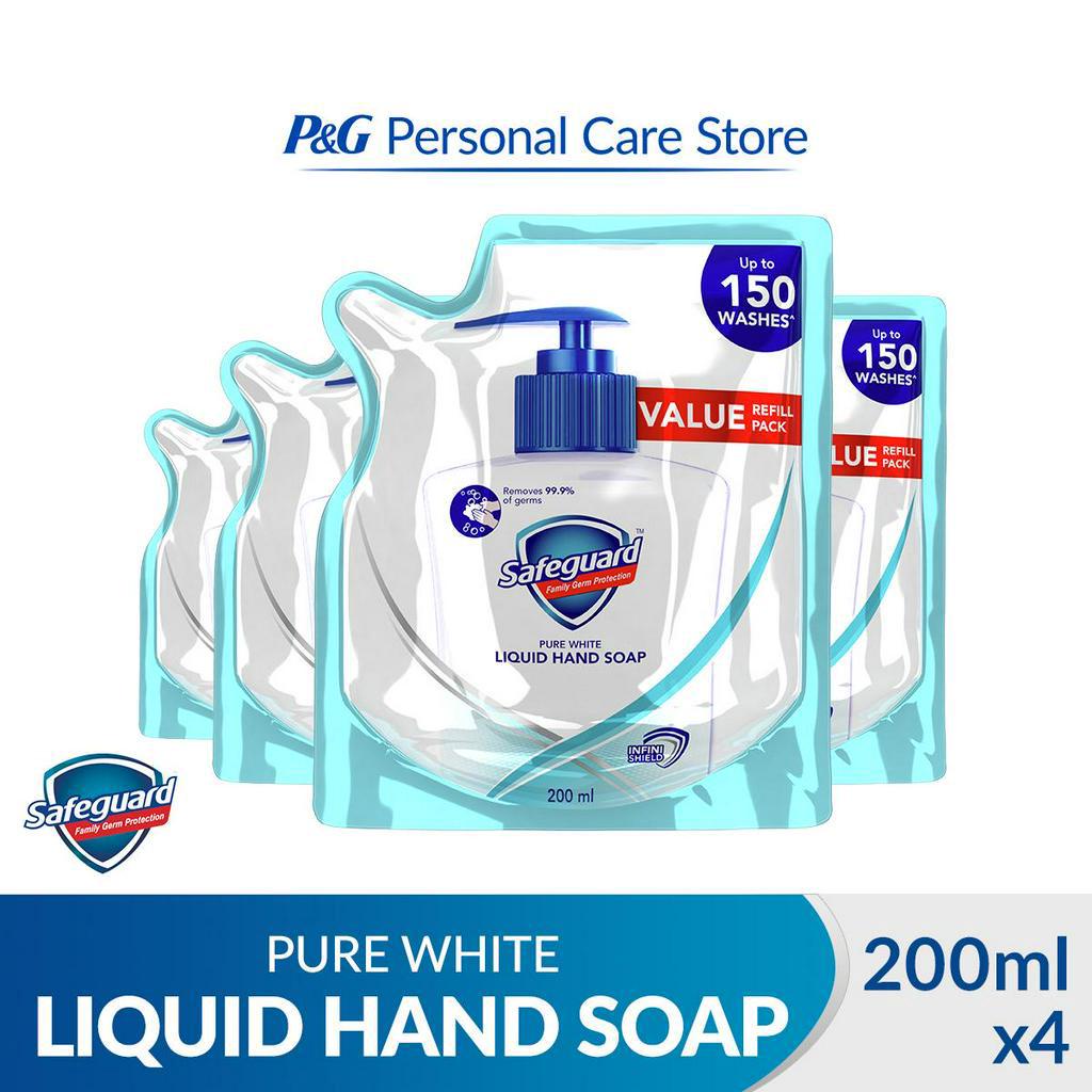 Bundle Of Safeguard Pure White Liquid Hand Soap Refill Ml