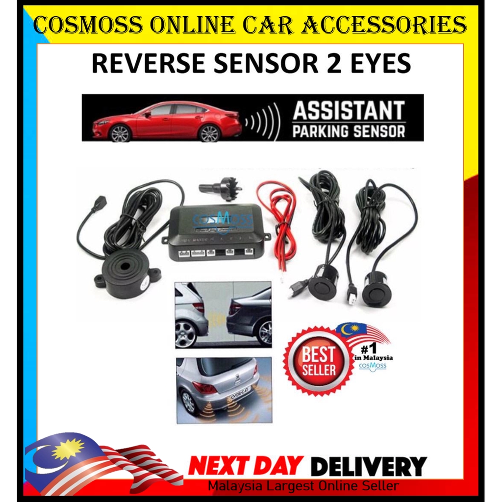 CAR PARKING ASSISTANT REVERSE SENSOR 2 EYE Shopee Singapore