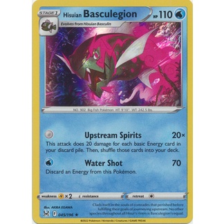 Pokemon Cards Hisuian Basculegion Holo Rare Reverse Holo