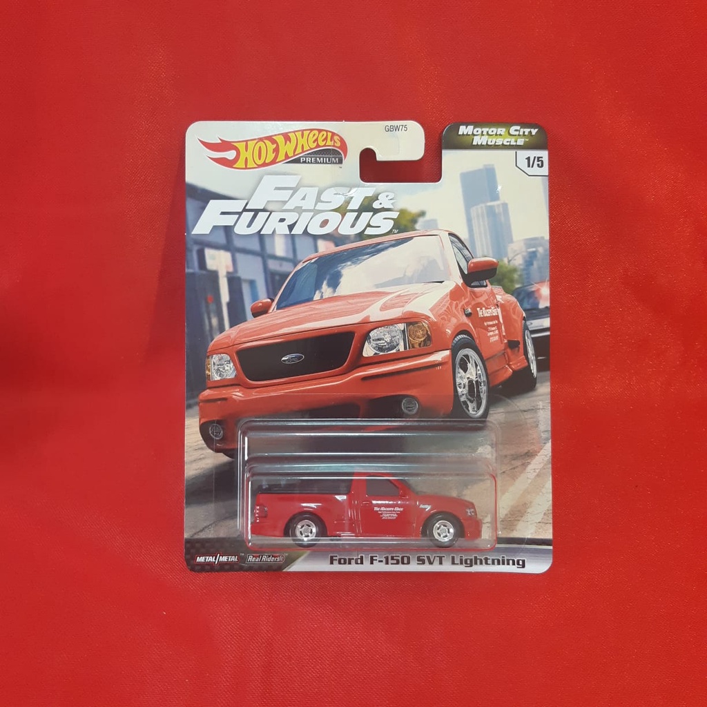 Hot Wheels Premium Ford F Svt Lightning Fast Furious Motor City