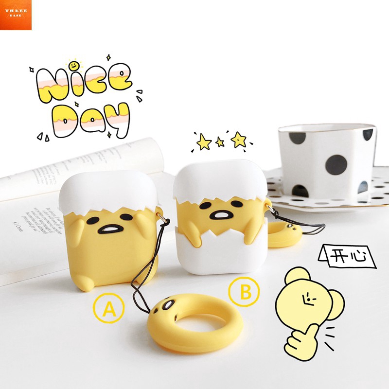 Case For Airpods Pro Gudetama Egg Cute Cartoon Airpods Case Silicone