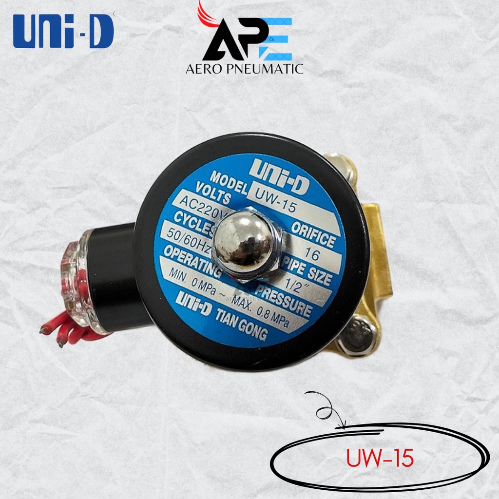 Solenoid VALVE 2 WAY UNI D UW 15 2W 160 15 DRAT 1 2 Brass Shopee