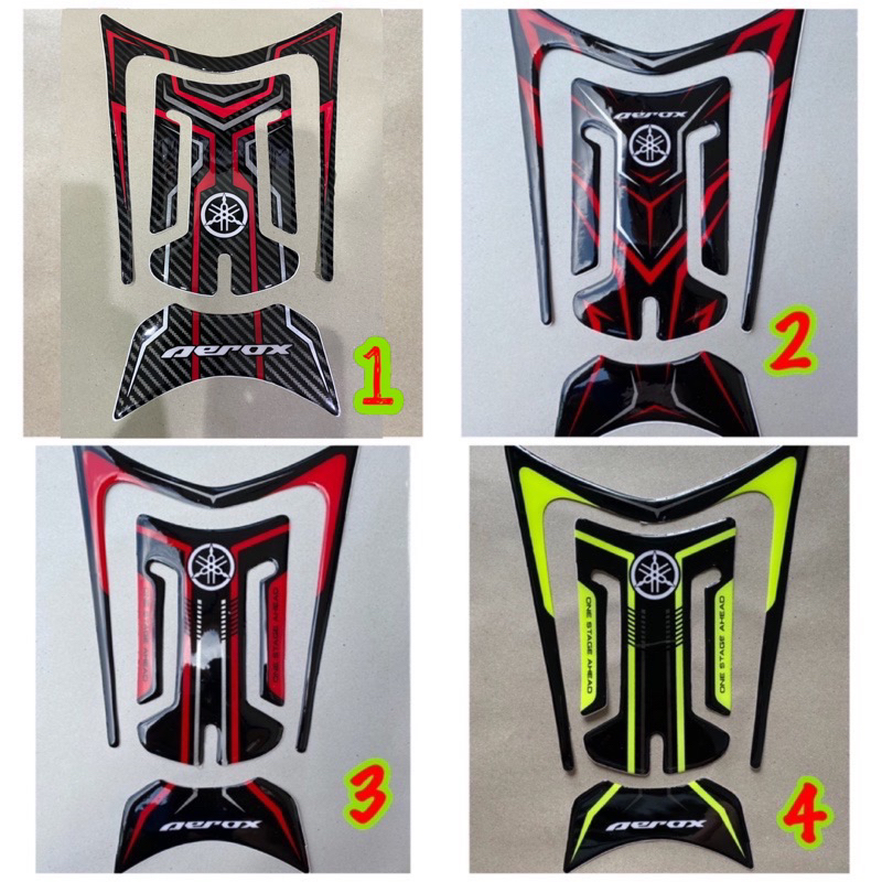 Yamaha Aerox Deck Pad Tank Pad Embossed Sticker Shopee Singapore