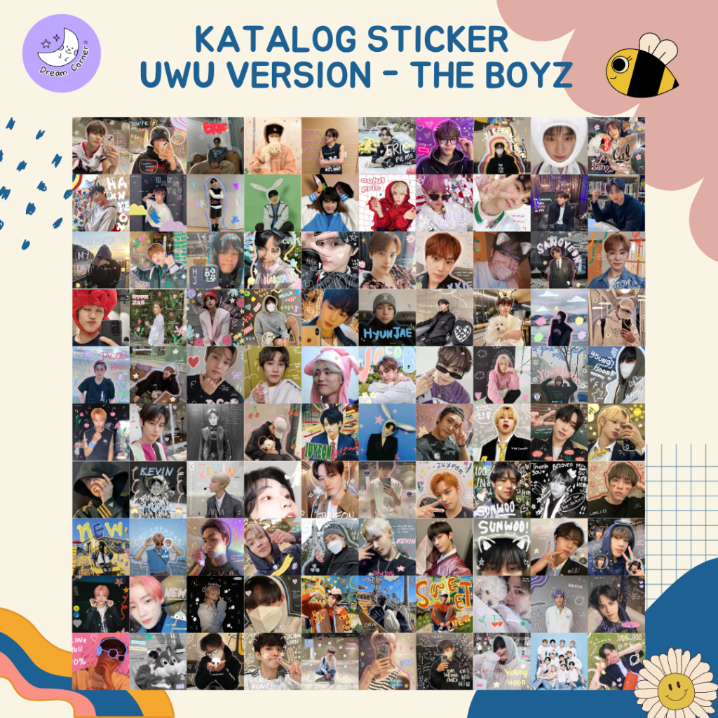 102 DREAM CORNER STICKER FREEBIES UWU VERSION KPOP BTS RIIZE