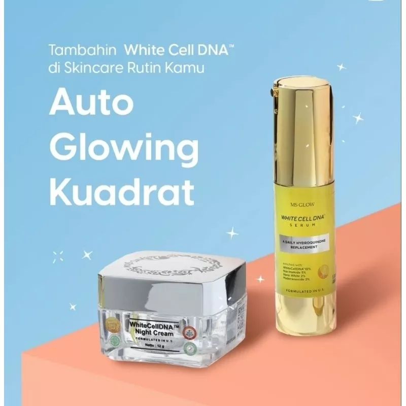 Ms GLOW WHITECELL DNA NIGHT CREAM SERUM WHITE CELL DNA Shopee Singapore