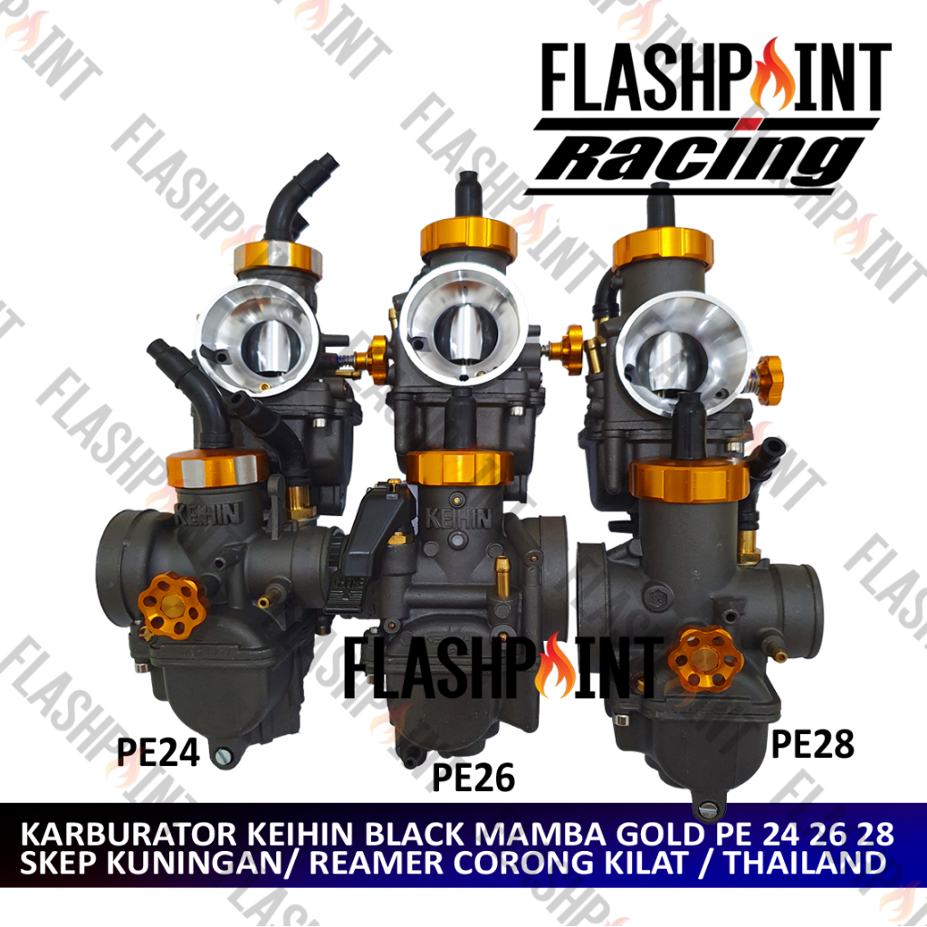 Hitam Carburetor Keihin Nsr Mamba Black Black Pe Grade Skep