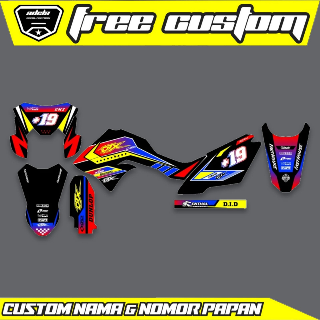 Klx DTRACKER FULL BODY PREMIUM Sticker DECAL Can Be CUSTOM Shopee