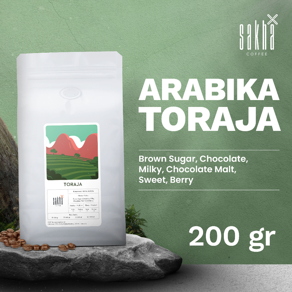 Arabica Ground Coffee Beans Toraja Sulawesi Arabica Coffee Beans Single