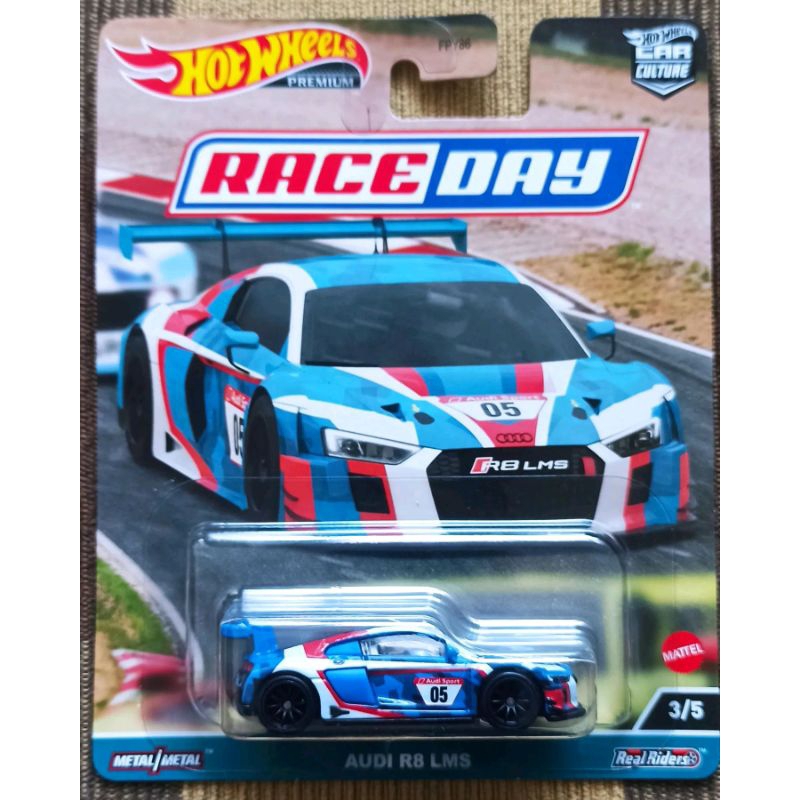Hotwheels Series Rubber Tires RACE DAY AUDI R LMS Hot Wheels