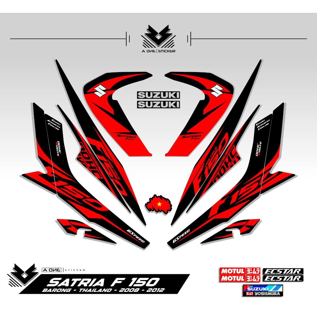 Striping Satria F150 Motif 8 2008 2012 Lis Les Stock Decal Suzuki