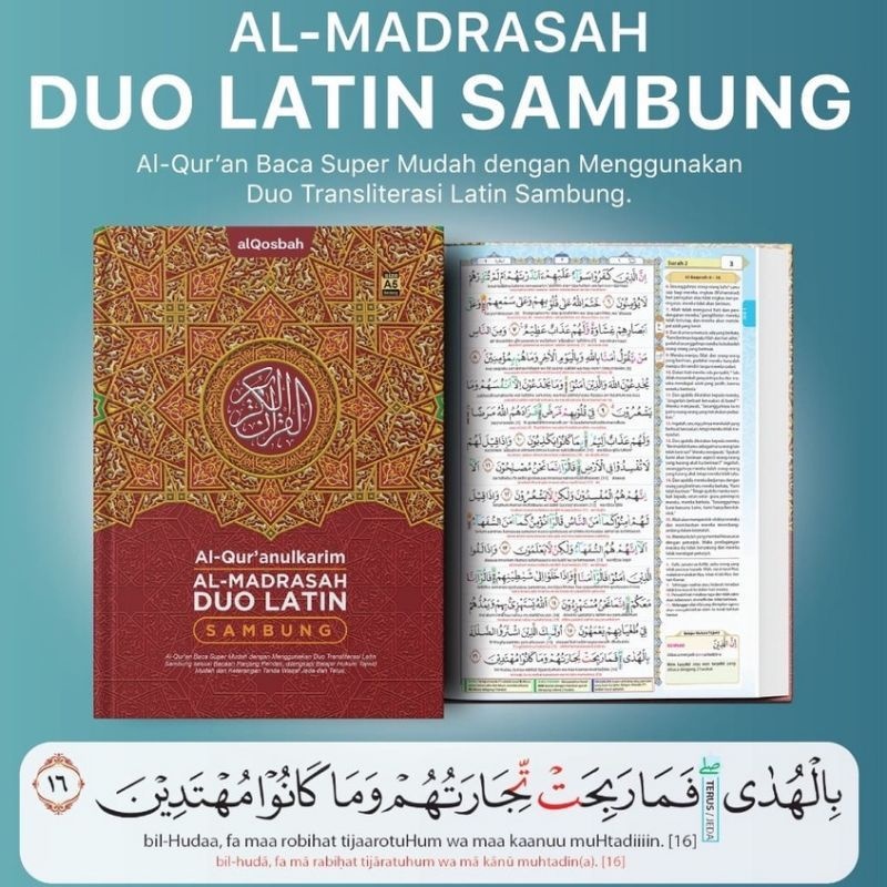 Al QURAN LATIN DUO PER JUZ Mushaf Al Moslem Super Easy Al Madrasah