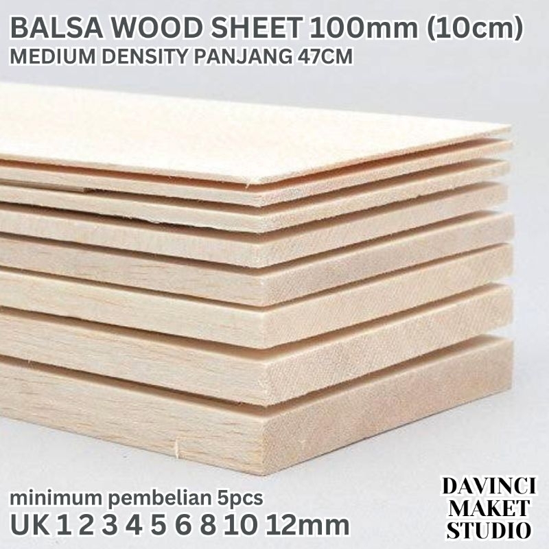 KAYU Balsa Wood Sheet Diorama Mockup Material Balsa Wood Sheet Width