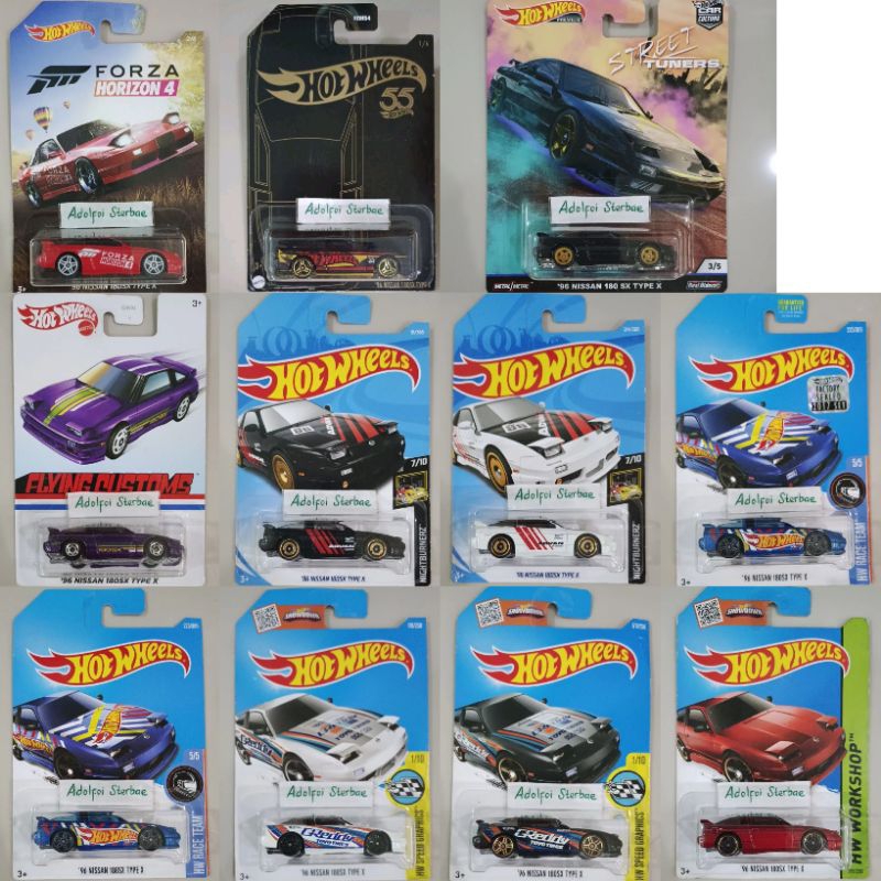TOYO HW Hotwheels Hot Wheels 96 Nissan 180SX 180 SX Type 55th