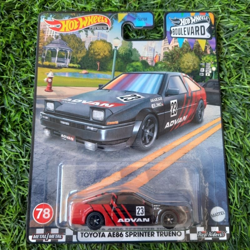 Hot Wheels Premium Toyota AE86 Sprinter Trueno Advan Boulevard Shopee