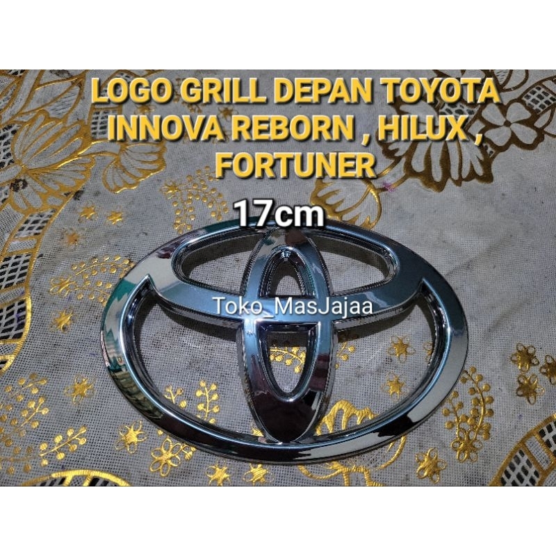 Logo Emblem Front Grill Cm Innova Reborn Hilux Fortuner Logo Toyota