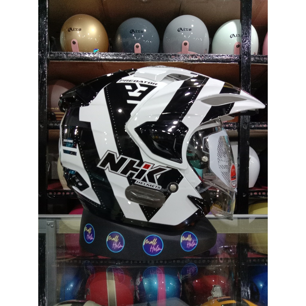 Nhk PREDATOR DOUBLE VISOR Helmet Shopee Singapore