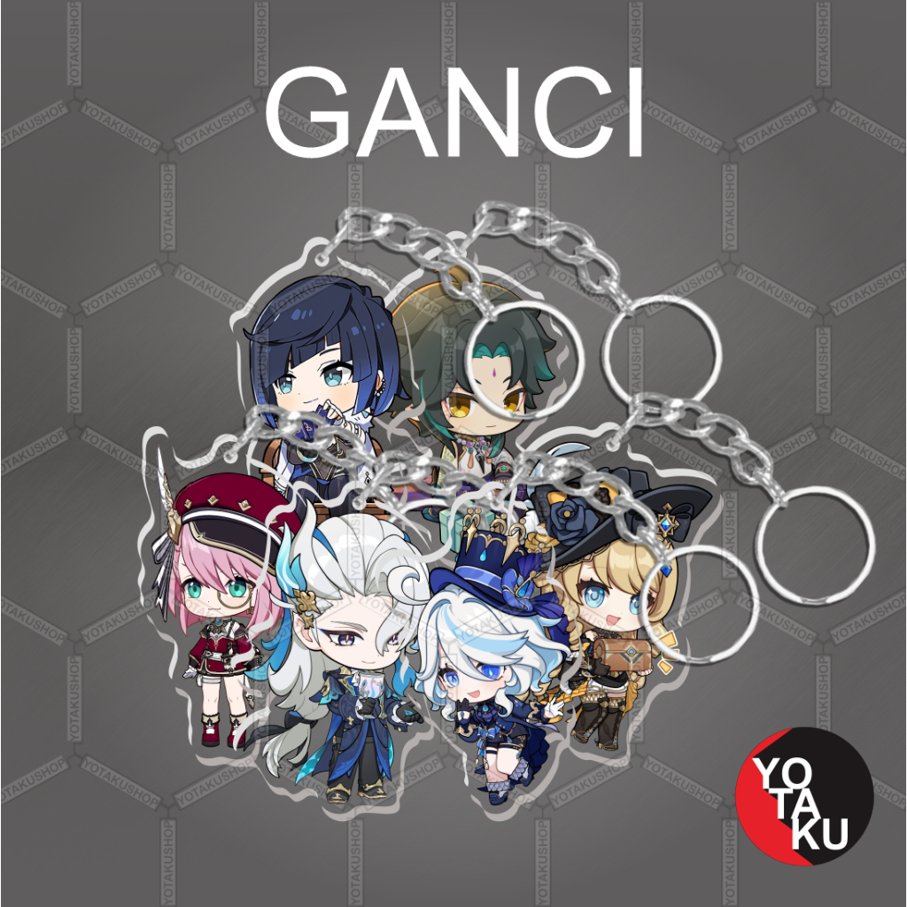 Gantungan Genshin Impact Acrylic Anime Ganci Keychain Series